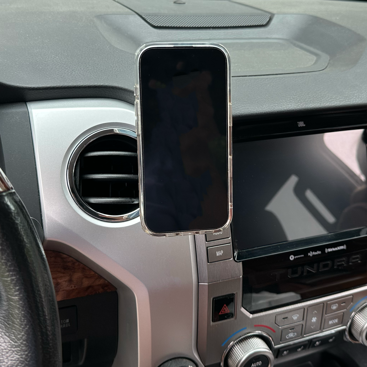Phone Holder – for Toyota Tundra (2014-2021) – ASA Filament (UV-Resistant/Heat-Resistant/Water-Resistant), N52 Compatible Magnet Array-Compatible with iPhone Ring, Portrait and Landscape Mode
