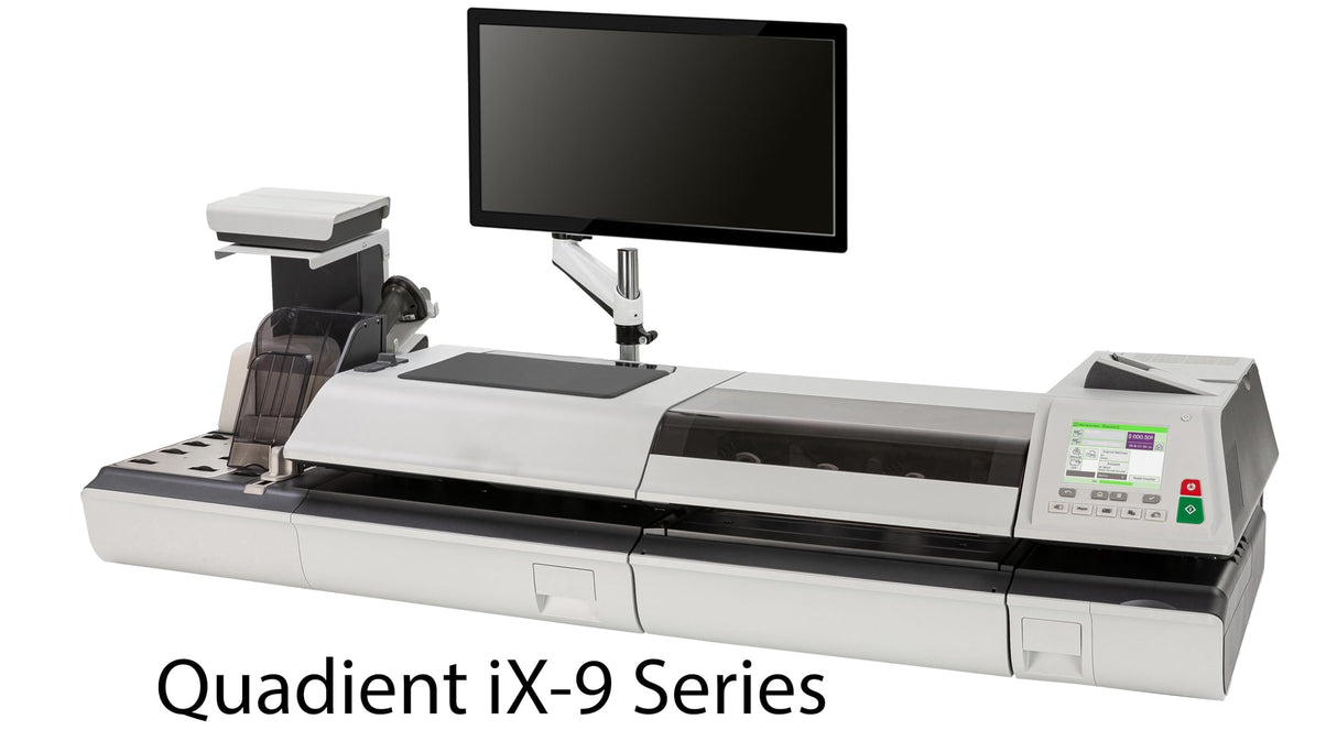 Crossroads Print Co. IX9INKHC High Capacity Red Compatible Ink Cartridge for Quadient iX-9 Postage Meter | USPS Compliant Fluorescent Red | Made in USA