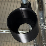 Bottle holder dimensions: 100 mm inside diameter, 70 mm inside depth, and 53 mm bottom opening.