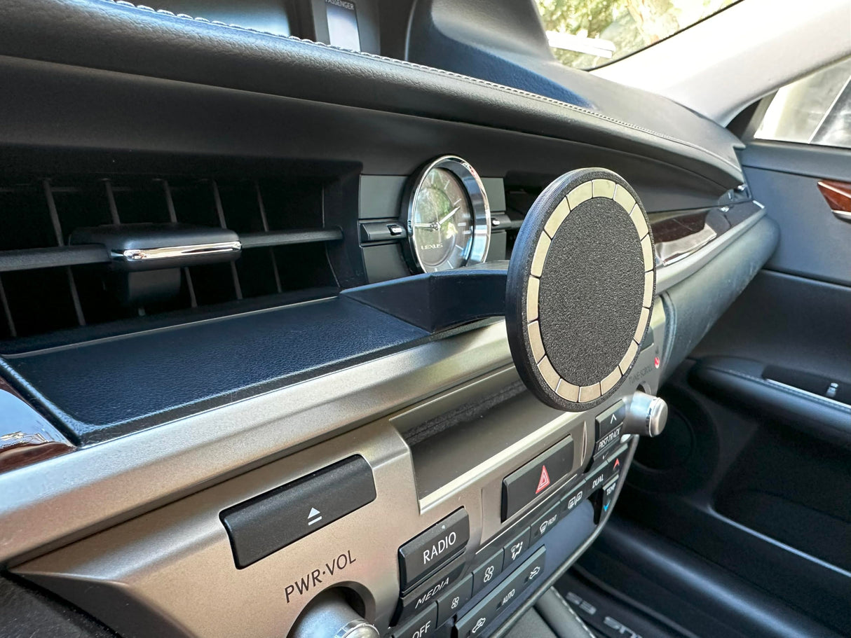 Phone Holder – for Lexus ES350 (2013-2018) – ASA Filament (UV-Resistant/Heat-Resistant/Water-Resistant), N52 Compatible Magnet Array-Compatible with iPhone Ring, Portrait and Landscape Mode