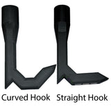 Straight and curved magnetic truck bed hook options