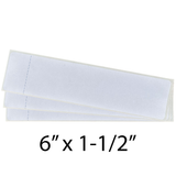 MT1N250 compatible Quadient postage meter tape labels, 6 x 1-1/2 inch white self-adhesive single-strip labels Copy