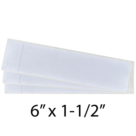 MT1N250 compatible Quadient postage meter tape labels, 6 x 1-1/2 inch white self-adhesive single-strip labels Copy