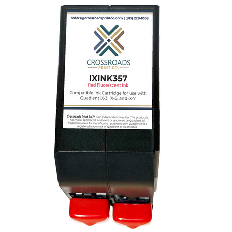 Quadient IXINK357 compatible red ink cartridge