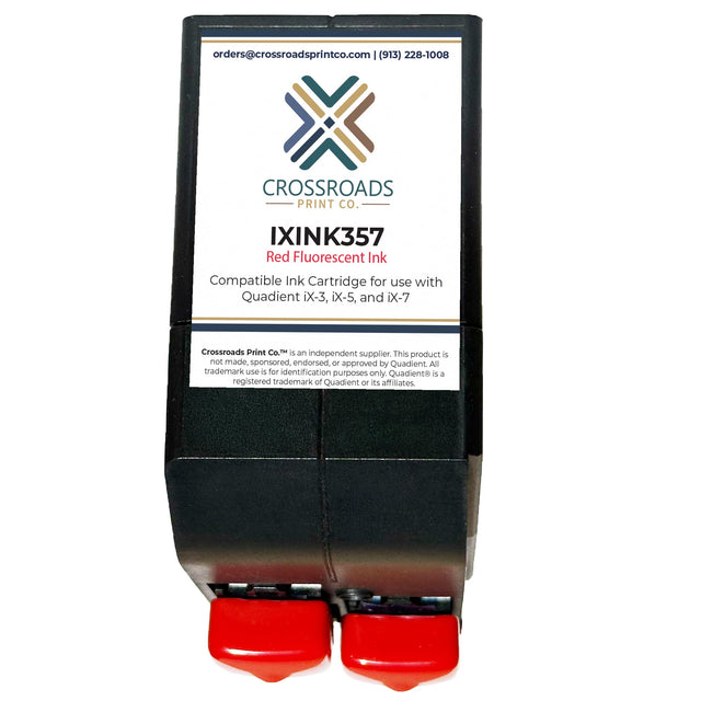 Quadient IXINK357 compatible red ink cartridge