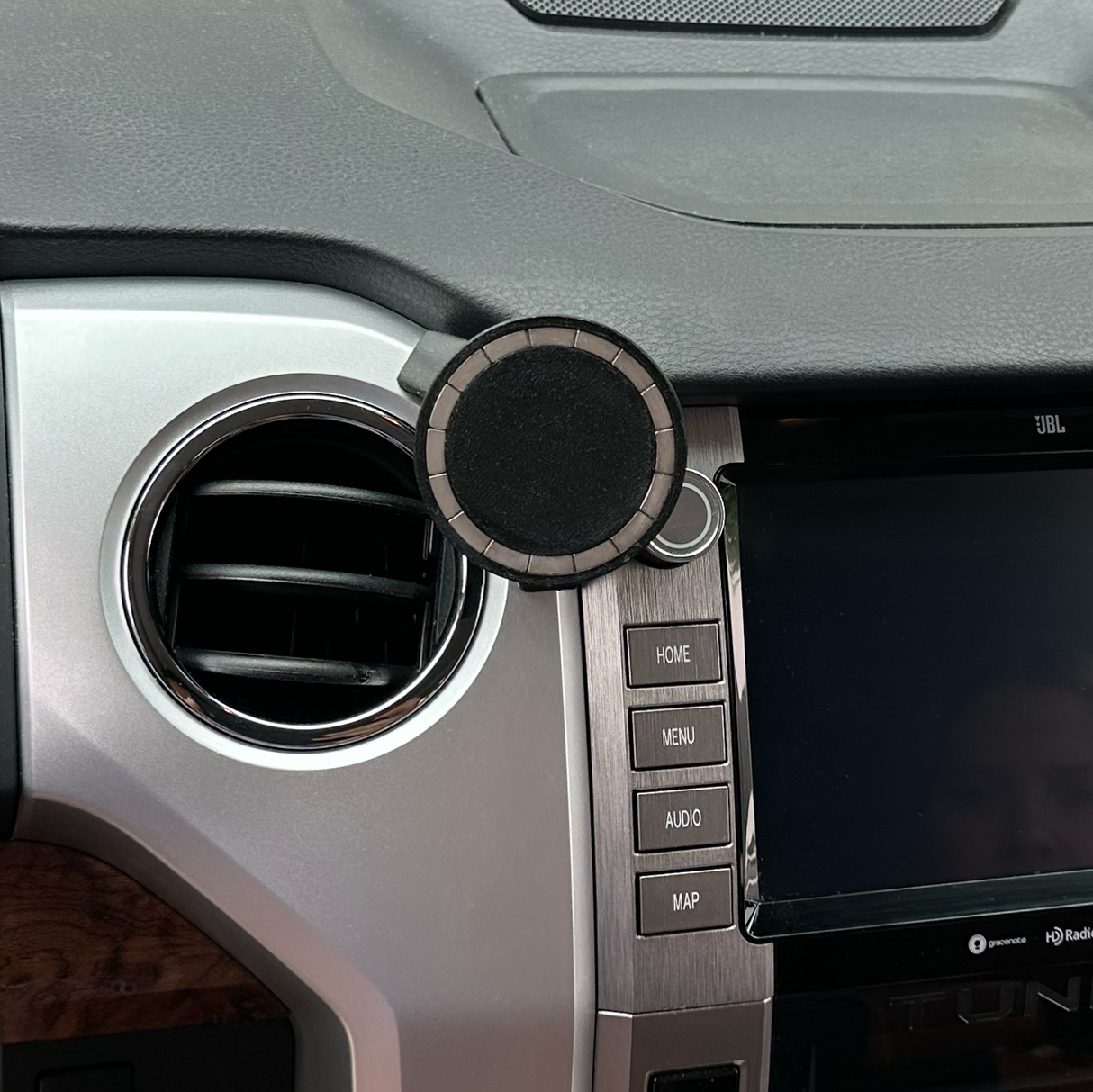 Phone Holder – for Toyota Tundra (2014-2021) – ASA Filament (UV-Resistant/Heat-Resistant/Water-Resistant), N52 Compatible Magnet Array-Compatible with iPhone Ring, Portrait and Landscape Mode