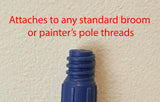 Light Hanger Hook Attachment, Universal 3/4-5 Acme Thread for Broom Handles, Ladder-Free Holiday Decoration Tool, 3 oz